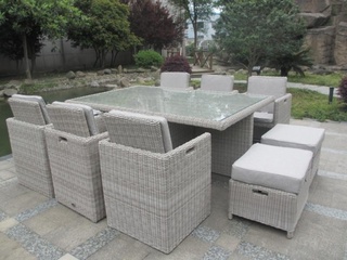 Diningset Vonato, Chic , cremekleurig