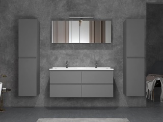 Badkamermeubel Vonato, Modular 3, hoogglans antraciet