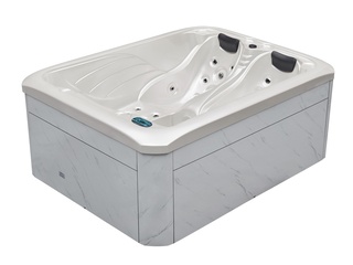 Outdoor Spa Vonato, Fayona, wit bad / witte zijkant