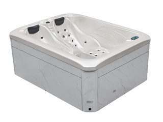 Outdoor Spa Vonato, Fayona, wit bad / witte zijkant