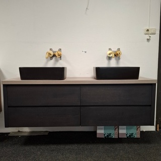 Badmeubel Xenz, collectie ONE, leem oak