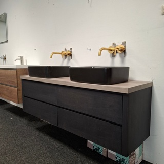 Badmeubel Xenz, collectie ONE, leem oak
