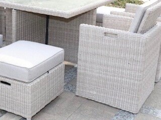 Diningset Vonato, Chic , cremekleurig