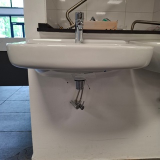 Wastafelset Geberit, glans wit
