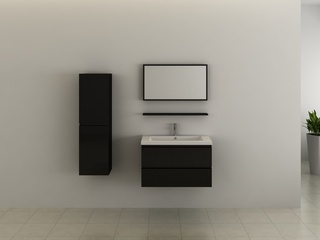 Badkamermeubel Vonato, Luxury 2, hoogglans zwart