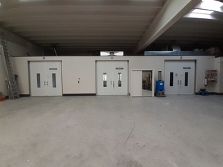 ( Locatie Vorden ) Prefab spuitruimte met 2 droogruimtes, Soloan, 2004