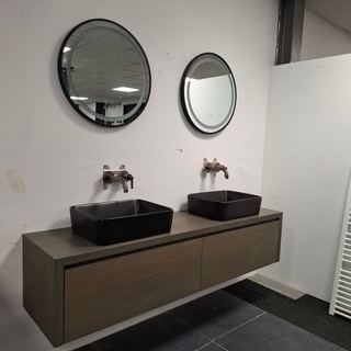 Badmeubel Xenz, collectie ONE, grizzly brown