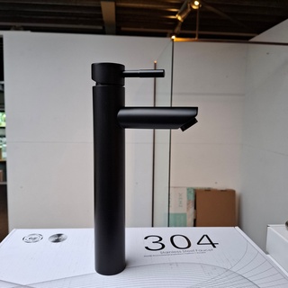 Waskomkraan 304, mat zwart