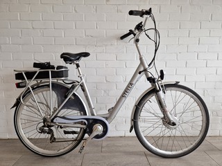 Elektrische fiets, Stella, Albatros, Grijs / Chroom, 2021