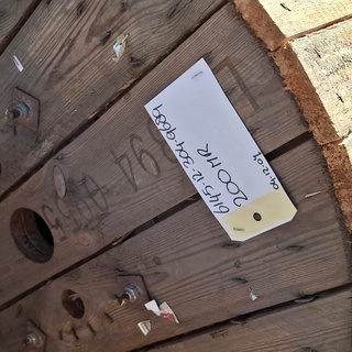 2x Kabel op houten trommel, Cellflex