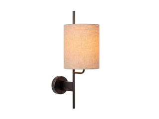 Lucide Magic Wandlamp 1xE27 Met USB oplaadpunt Zwart