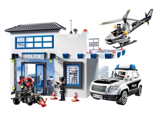 Playmobil Action Heroes 50YR Politiepost met voertuigen