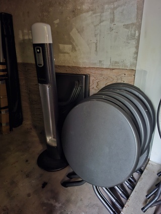 Terrasheater met 8x terrastafel, Burney Bax