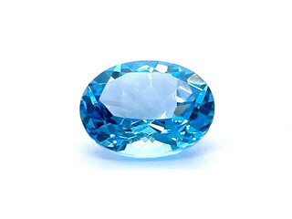 Topaas – circa 1.50 carat swiss blue topaas