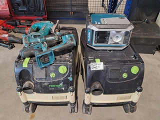7x Divers Elektrisch Gereedschap, O.a. Makita & Festool