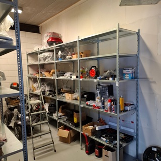 2x Metalen legbord stelling