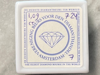 Diamant – 1.09 carat natuurlijke zwarte diamant (gecertificeerd)