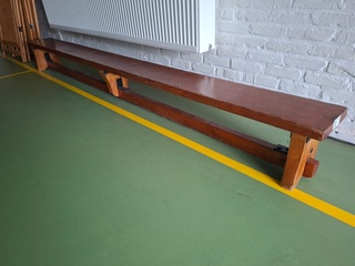 Vintage houten gymbank