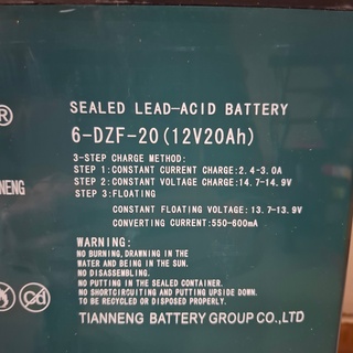 10x Lood-zuur accu 12V20Ah 6-DZF-20