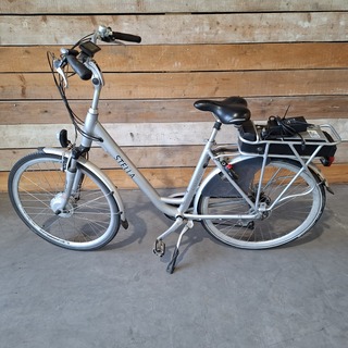 Elektrische fiets, Stella, Albatros, Grijs / Chroom, 2021