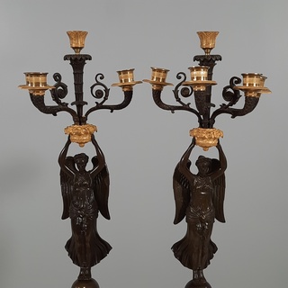 2x Kandelaber, 5 lichts