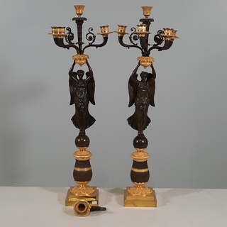 2x Kandelaber, 5 lichts