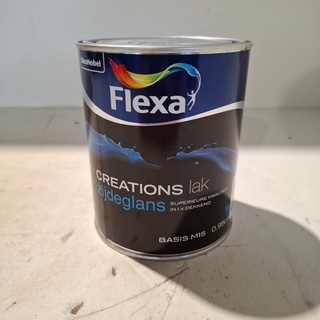 15 liter Zijdeglanslak, Flexa, RAL 9010
