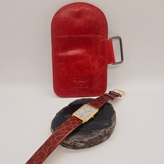 Maurice Lacroix tank herenhorloge op croco band