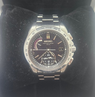 Seiko Brightz Solar radio wave controlled worldtimer herenhorloge