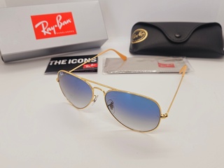 Rayban zonnebril Aviator large metal arista gradient blue