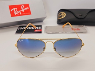 Rayban zonnebril Aviator large metal arista gradient blue