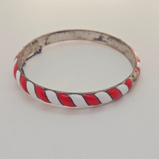 Antiek sterling zilveren armband cloisonné