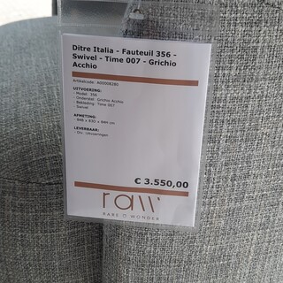 Fauteuil Ditre Italia, 356, grijs, draaibaar