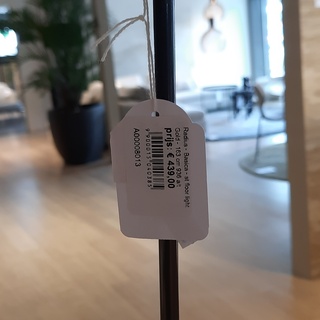 Vloerlamp Radius, Basica, zwart
