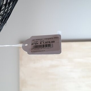 Hanglamp Van Mokum, Maya, zwart