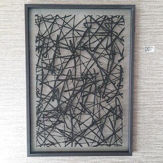 Kunstwerk Umo Art & Design, Washi paper art, ingelijst achter glas