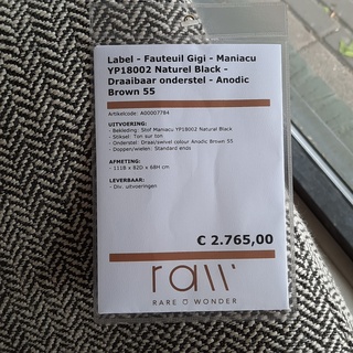 Fauteuil Label, Gigi, met kussen