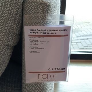Fauteuil Passepartout, Pastille, mint