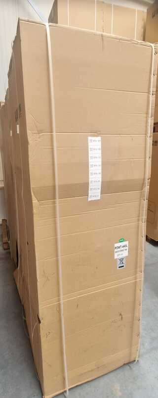 Buffervat RVS 440L met tapspiraal, RVS