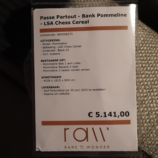 Hoekbank Passepartout, Pommeline