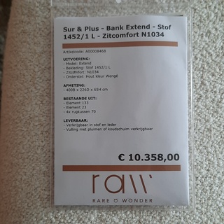 Hoekbank met poef Sur&Plus, Extend
