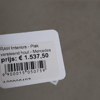 Salontafel Raw Interiors, Mercedes
