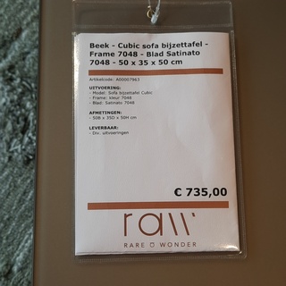 Bijzettafel Beek, Cubic