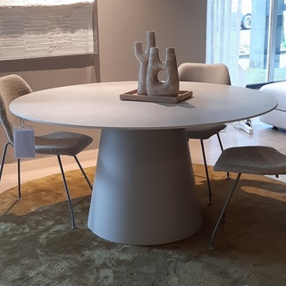 Eettafel Vincent Sheppard, Sandro, dune white, rond