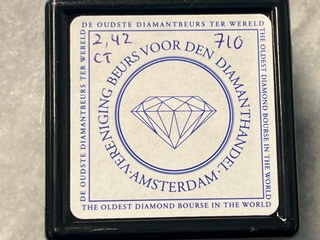 Diamant – 2.42 carat natuurlijke diamant briljant geslepen
