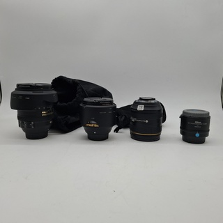 4x Camera lens, Nikon, O.a. AF-S Nikkor 23-120mm 1:4G ED VR