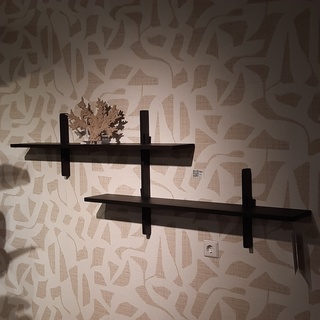 set Wandplanken Kristensen, Optic, zwart