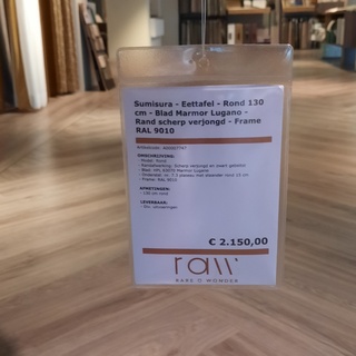 Eettafel Sumisura, rond