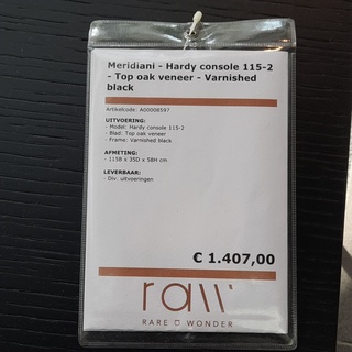 Open kast Meridiani, Hardy, zwart