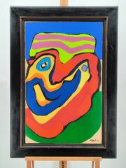 Schilderij Karel Appel, Clown, bouwjaar 1973